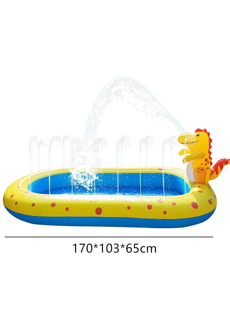 Water Park PVC Inflatable Children Dinosaur Swimming Pool Outdoor Sprinkler Toys For Kids  - Image 2