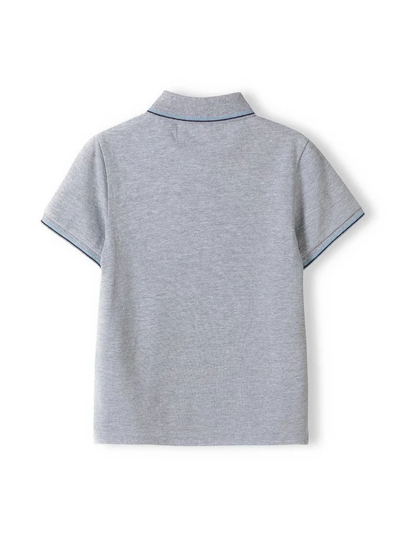 MINOTI Teen Polo Shirt with Short Sleeves and Button Placket