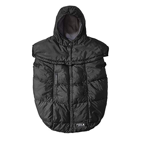 7 A.M 7AM Pookie Poncho Cover for Baby Carrier - Water Repellent & Ultra Soft Micro-Fleece Lining Bunting Bag with Adjustable 2 Hoods, Multifunctional Stroller & Winter Car Seat Cover | (0-4T) - Image 1