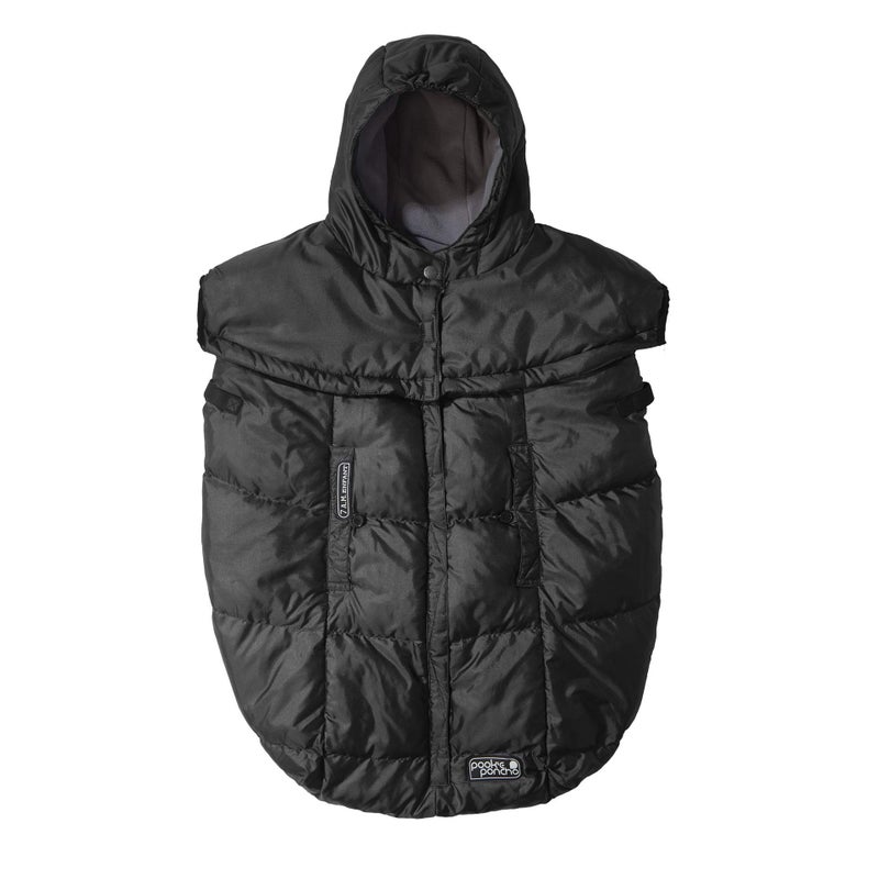 7 A.M 7AM Pookie Poncho Cover for Baby Carrier - Water Repellent & Ultra Soft Micro-Fleece Lining Bunting Bag with Adjustable 2 Hoods, Multifunctional Stroller & Winter Car Seat Cover | (0-4T) - Image 3