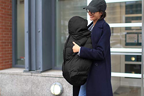 7 A.M 7AM Pookie Poncho Cover for Baby Carrier - Water Repellent & Ultra Soft Micro-Fleece Lining Bunting Bag with Adjustable 2 Hoods, Multifunctional Stroller & Winter Car Seat Cover | (0-4T) - Image 5