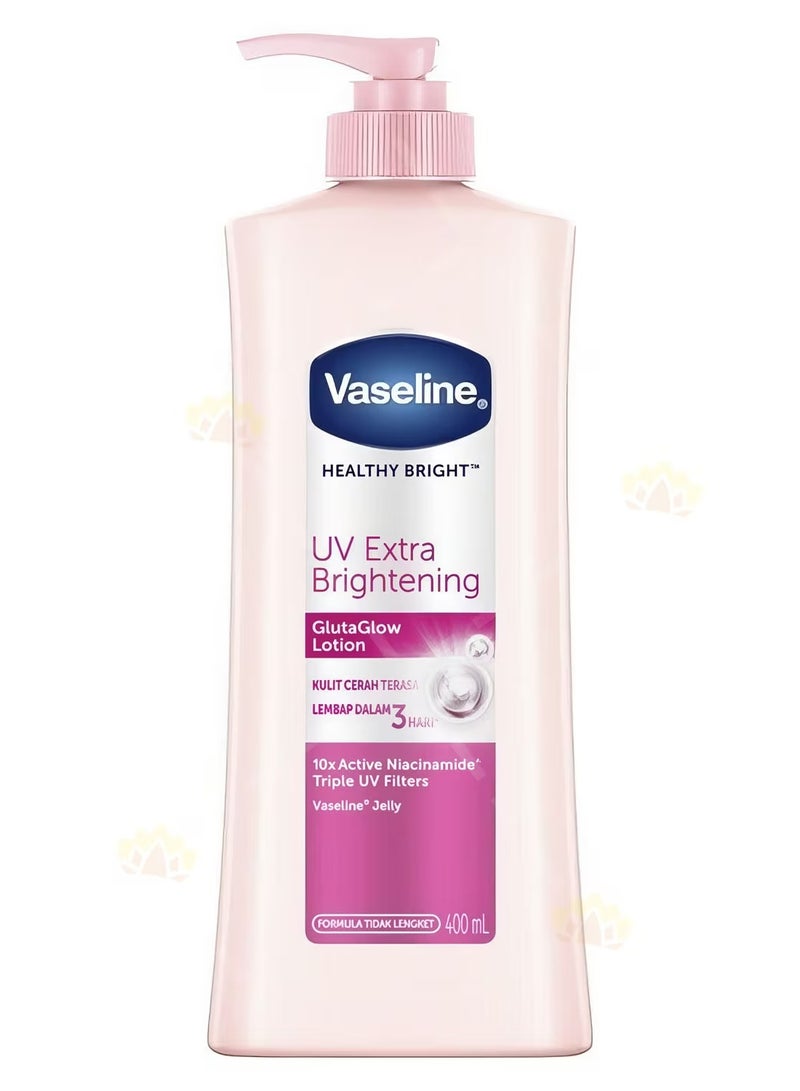 فازلين لوشن جلوتا جلو لتفتيح البشرة بالأشعة فوق البنفسجية 400 مل - Image 1