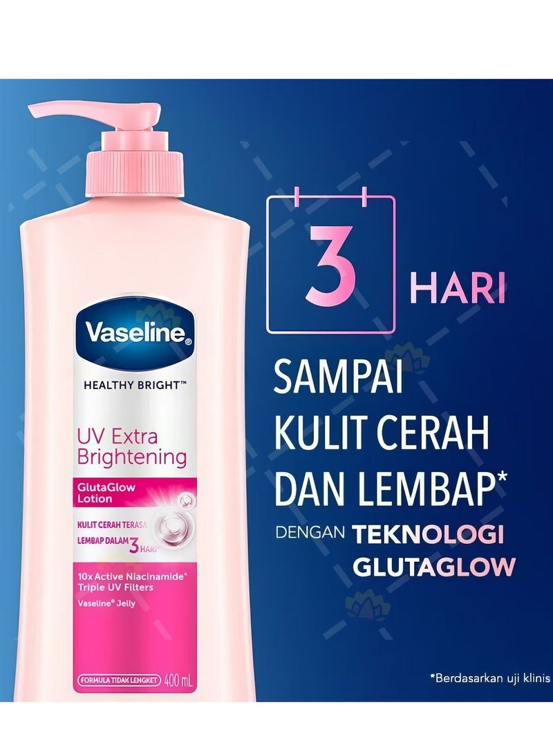 فازلين لوشن جلوتا جلو لتفتيح البشرة بالأشعة فوق البنفسجية 400 مل - Image 4