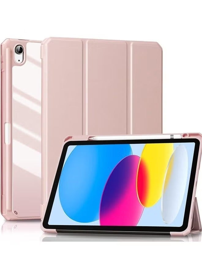 URBBKING Case for New iPad 10th Generation 10.9 Inch 2022 / iPad 11th Generation 2025 - Shockproof Cover with Clear Transparent Back Shell with Pencil Holder, Auto Sleep/Wake Cover - Image 1