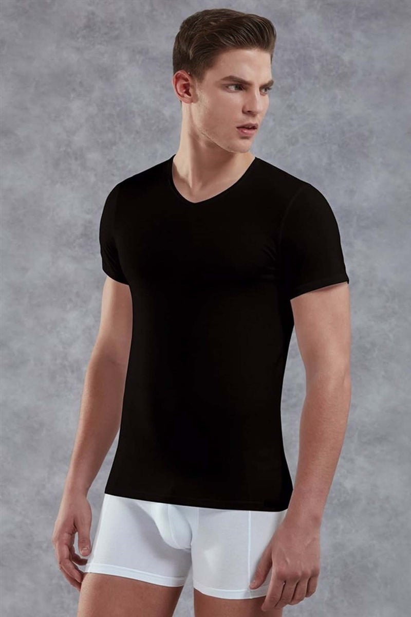 Doreanse Black Men's T-Shirt 2855  - Image 1