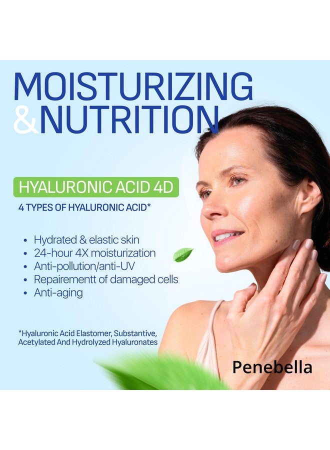 PENEBELLA Enebella New Lift & Firm Anti Aging Face & Neck Cream Made In Europe Firming & Lifting Anti Wrinkle Moisturizer With Hyaluronic Acid Elastin Vitamin C+E Jojoba Babassu Daucus Oils - Image 5