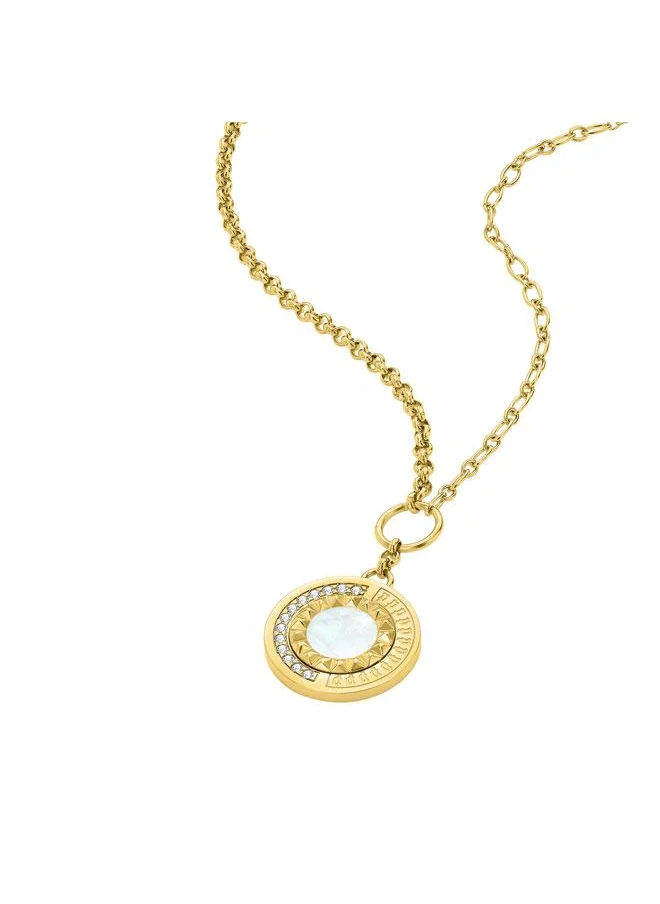 POLICE Shined Gold Plated Necklace for Women's