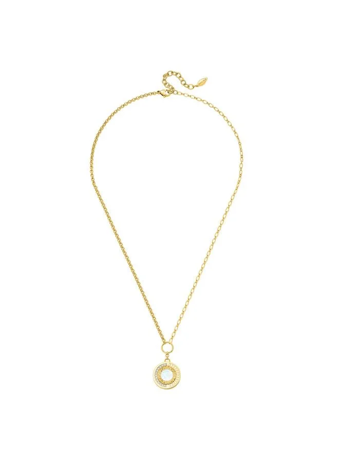 POLICE Shined Gold Plated Necklace for Women's