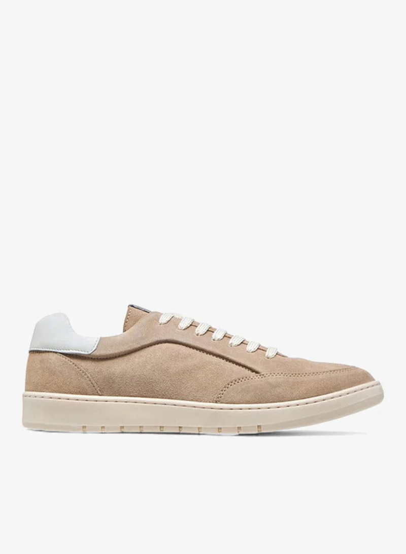 Women's Panelled Sneakers with Lace-Up Closure