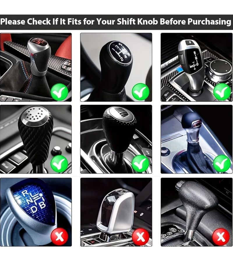 Green Bow Tie Gear Shift Knob Cover Stylish Car Accessory Manual Decorative - Image 2