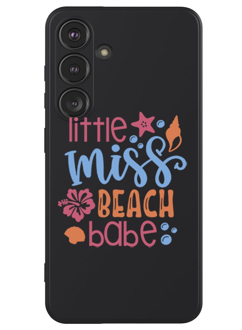Theodor Protective Slim Fit Case Liquid Silicone Cover with Full Body Protection Anti-Scratch Shockproof Case For Samsung Galaxy S24 Plus (Black) - little miss beach babe - Image 1