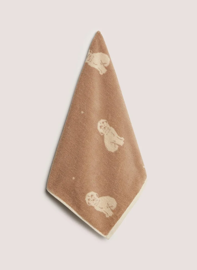 Natural Cockapoo Jacquard Towels