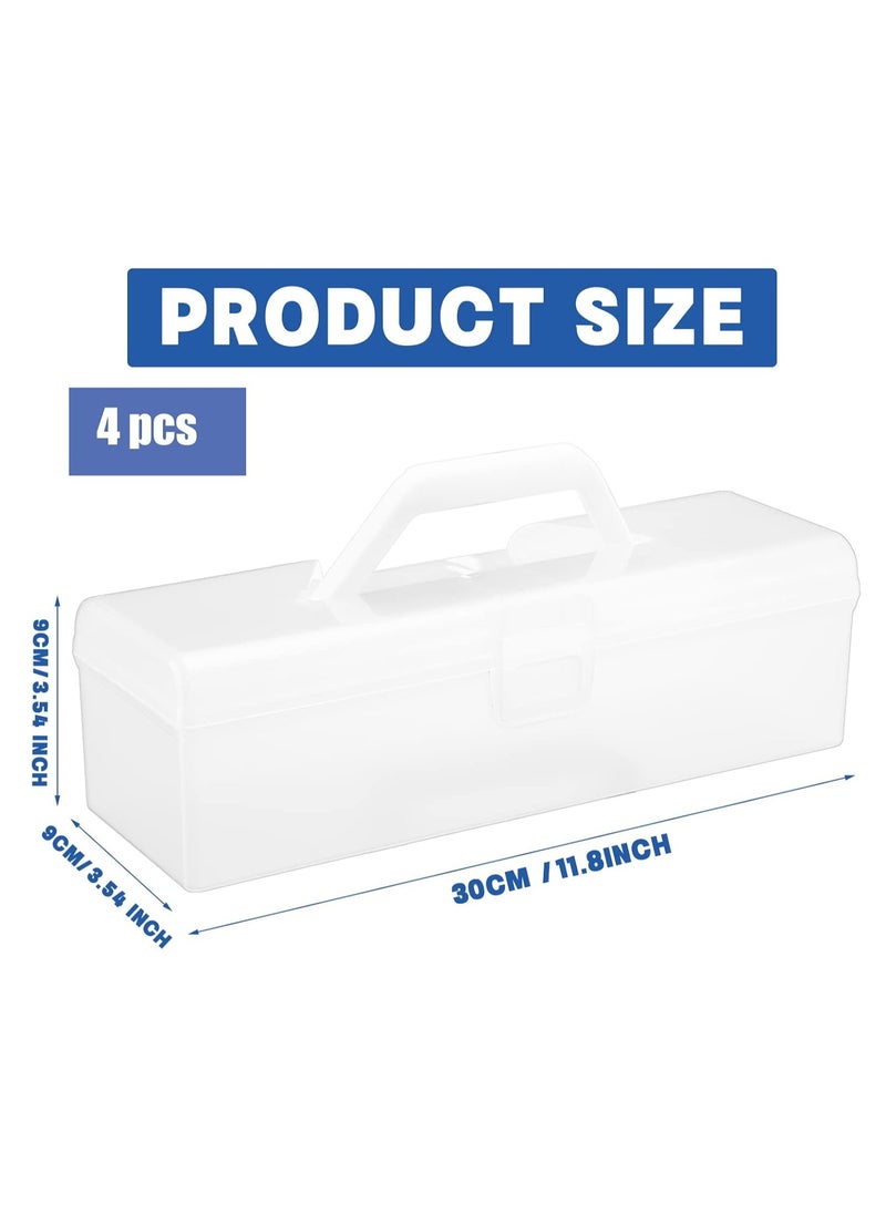 Oasisgalore 4 Pack Trading Card Storage Box, Holds 1200+ Cards, Plastic Deck Box for MTG, Baseball, Football Cards.  - Image 2