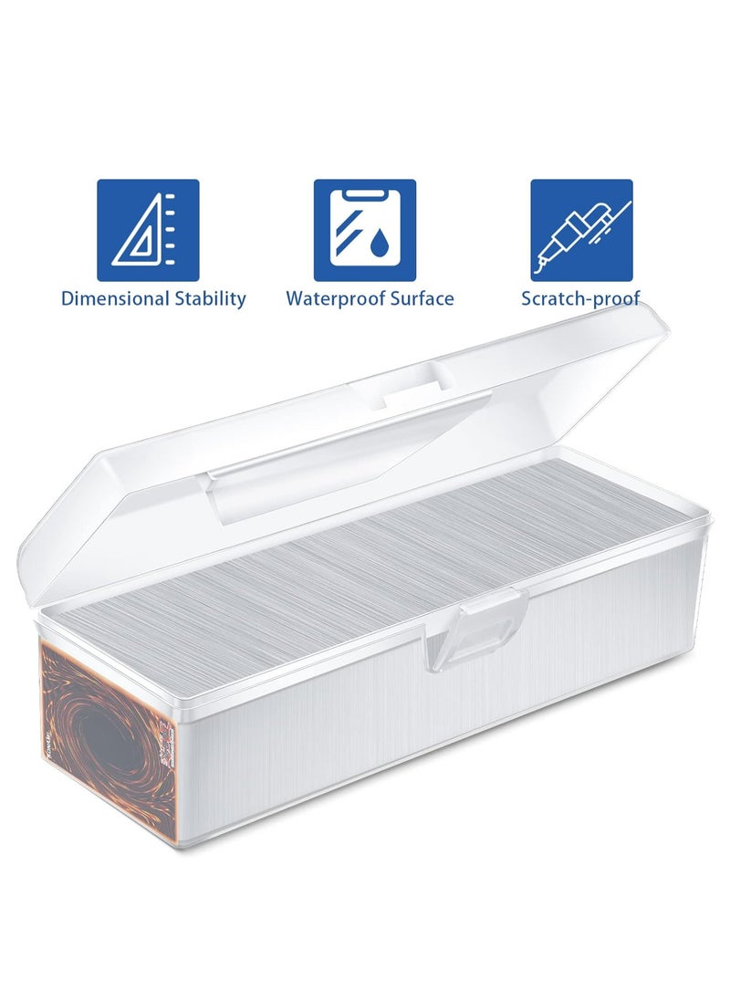 Oasisgalore 4 Pack Trading Card Storage Box, Holds 1200+ Cards, Plastic Deck Box for MTG, Baseball, Football Cards.  - Image 3