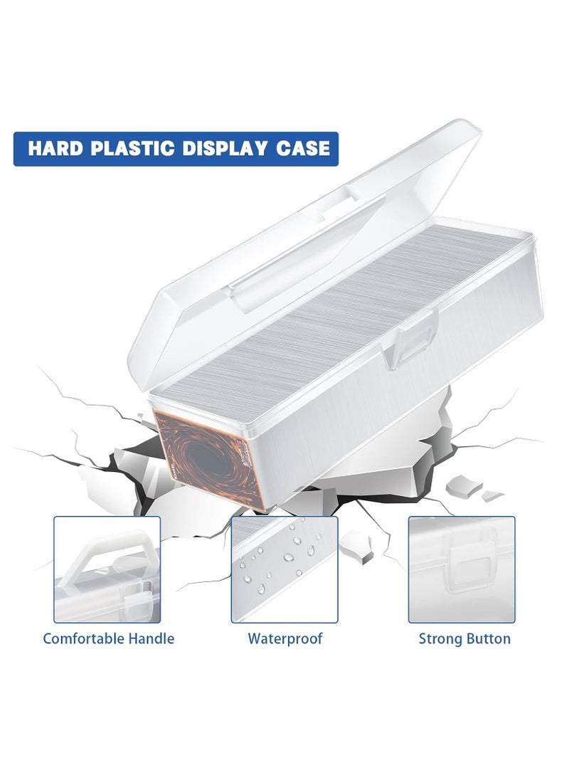 Oasisgalore 4 Pack Trading Card Storage Box, Holds 1200+ Cards, Plastic Deck Box for MTG, Baseball, Football Cards.  - Image 4