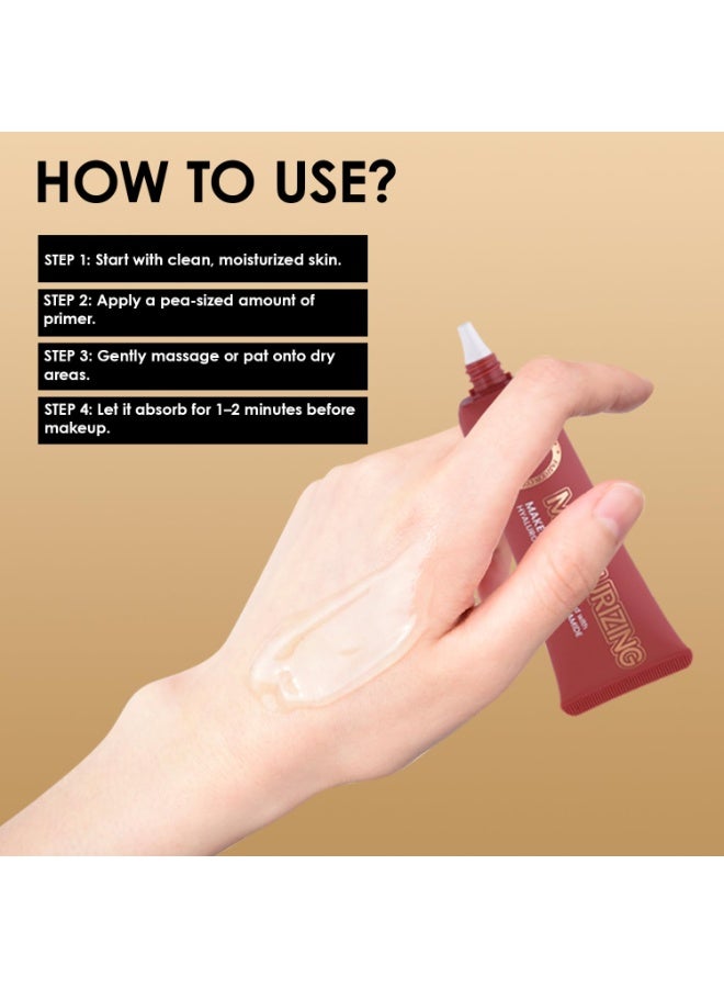 Fashion Colour Moisturizing Makeup Primer Infused with HYALURONIC ACID & NIACINAMIDE | Anti-Ageing Flawless Base | Daily Dose of Hydration | Matte Finish & Oil-Control Prime | 40ML - Image 4
