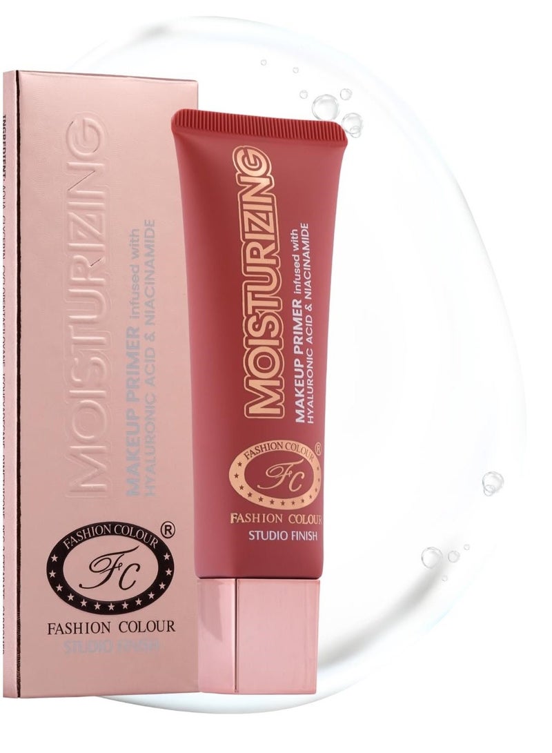 Fashion Colour Moisturizing Makeup Primer Infused with HYALURONIC ACID & NIACINAMIDE | Anti-Ageing Flawless Base | Daily Dose of Hydration | Matte Finish & Oil-Control Prime | 40ML - Image 1