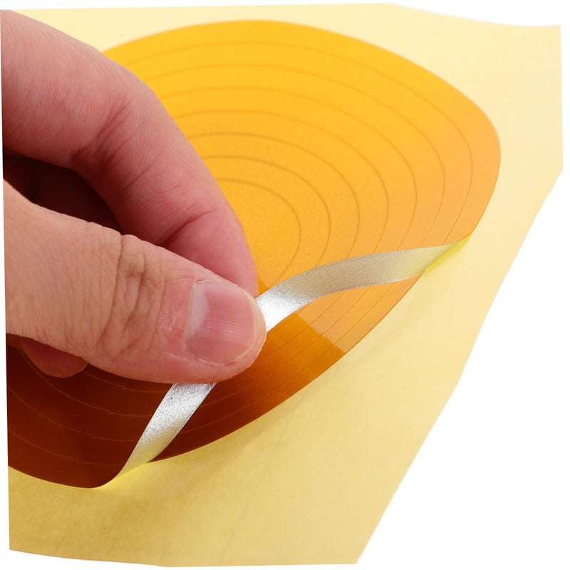 High Visibility Reflective Air Pressure Gauge Stickers 5 Sheets Easy Application Yellow - Image 4