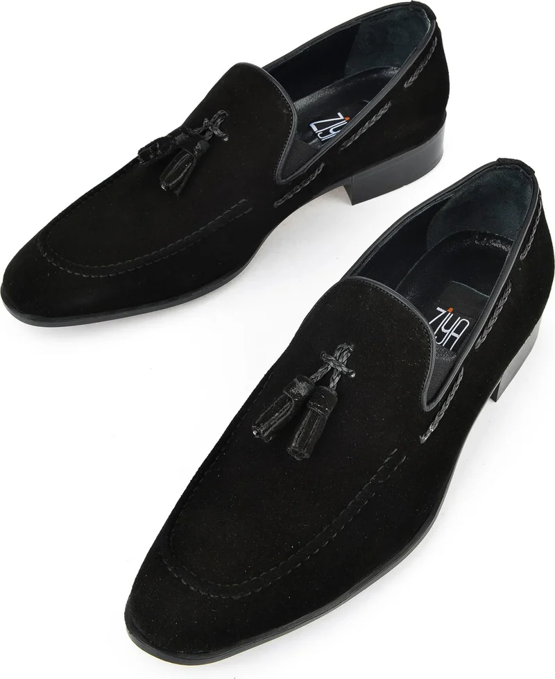 Ziya Men's Leather Classic Shoes 151985Z1001 Black