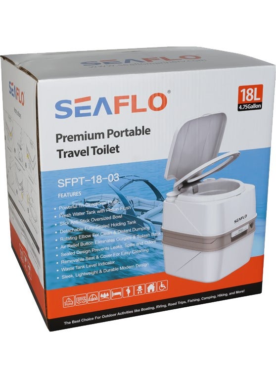SEAFLO Portable Toilet 18 Liters -Portable Toilet, Mobile Wc SR09724  - Image 3