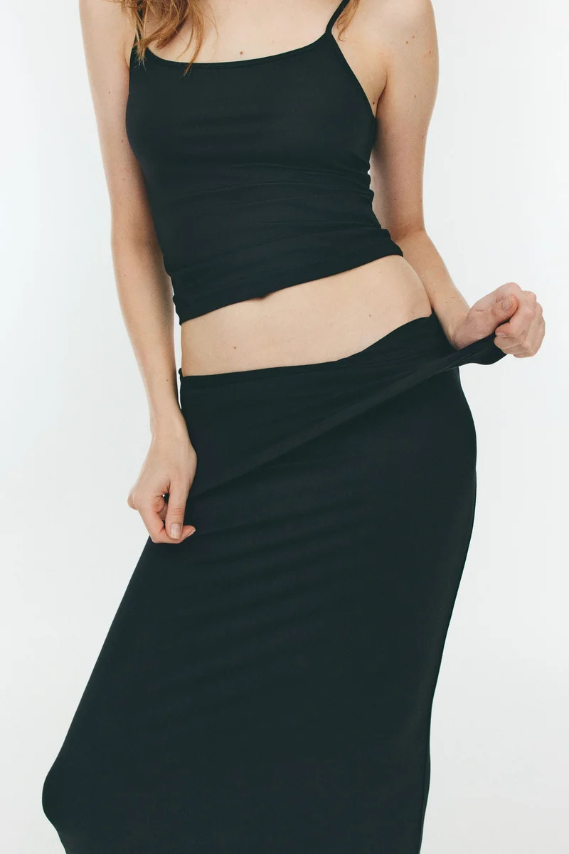 H&M Foldover-waist maxi skirt