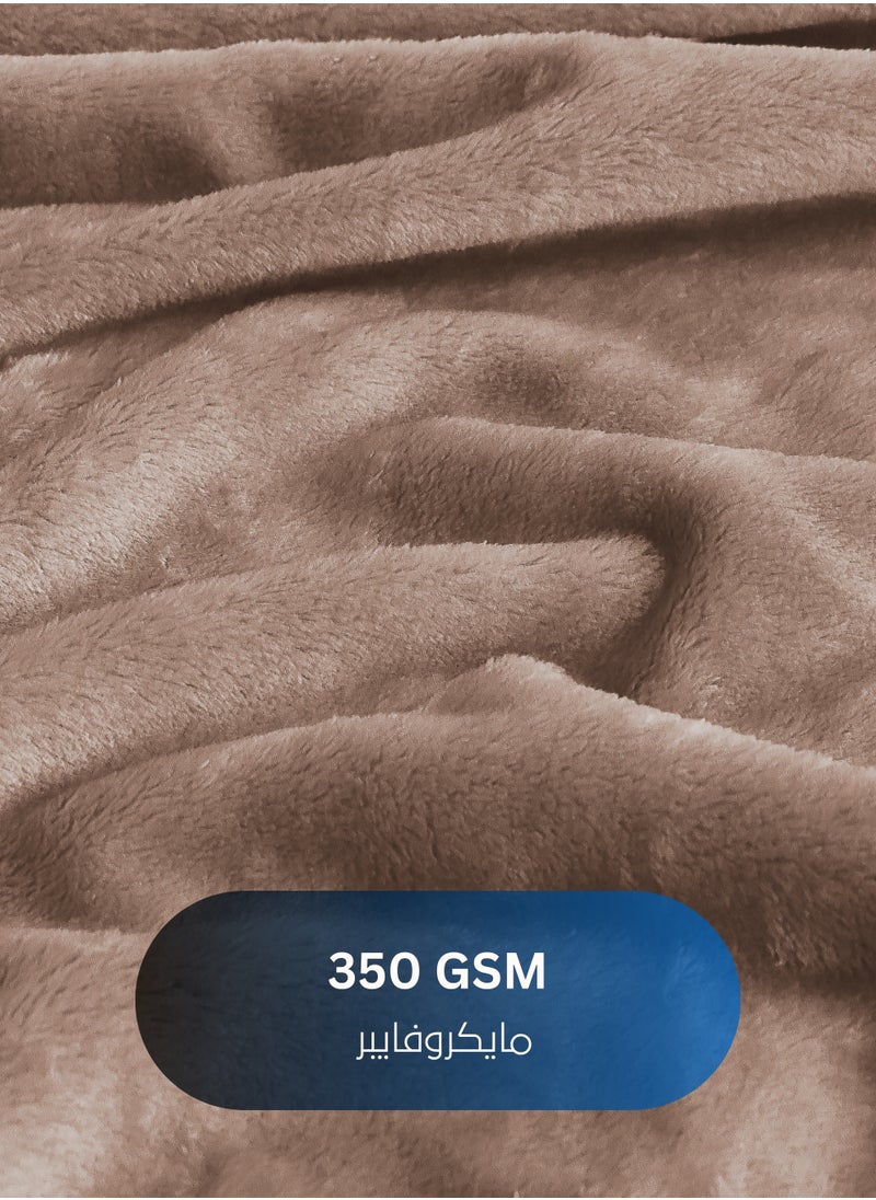 Master Home Textile - Lightweight Velvet Blanket, Mora Series, 350GSM, Single Size 230 x 170 cm, Extra Soft All Season Fleece Blanket, Bed And Sofa Blanket - Image 1
