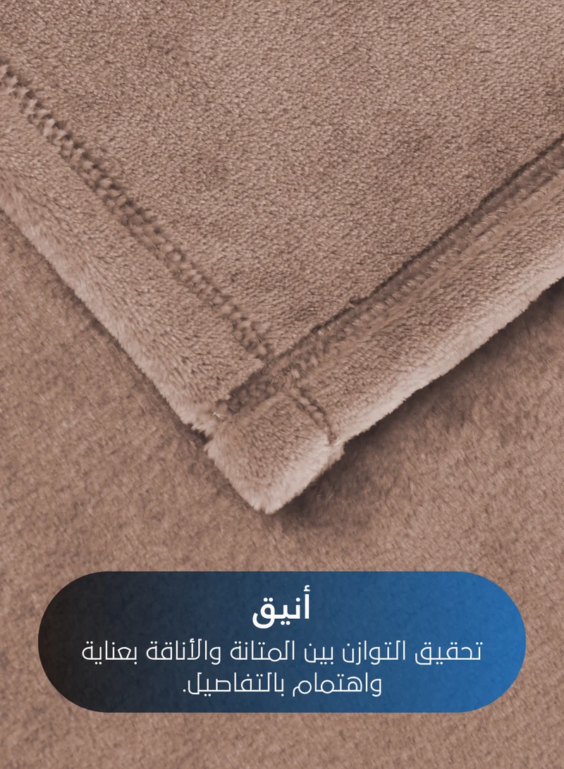 Master Home Textile Lightweight Velvet Blanket, Mora Series, 350GSM, Single Size 230 x 170 cm, Extra Soft All Season Fleece Blanket, Bed And Sofa Blanket