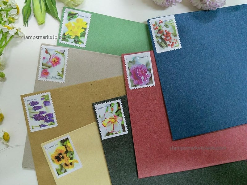 United States Postal Service Snowy Beauty 2022 (Book of 20) Postage Stamps Self-Stick for USPS First-Class Mail Letter - Image 3