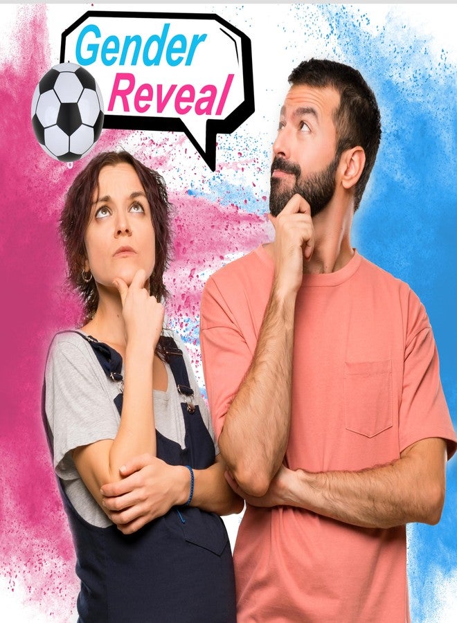 Disfore Gender Reveal Soccer Ball - Soccer Ball Gender Reveal with Powder for Boy or Girl Baby Gender Reveal Ideas，2 Packs Blue and Pink Powder - Image 4