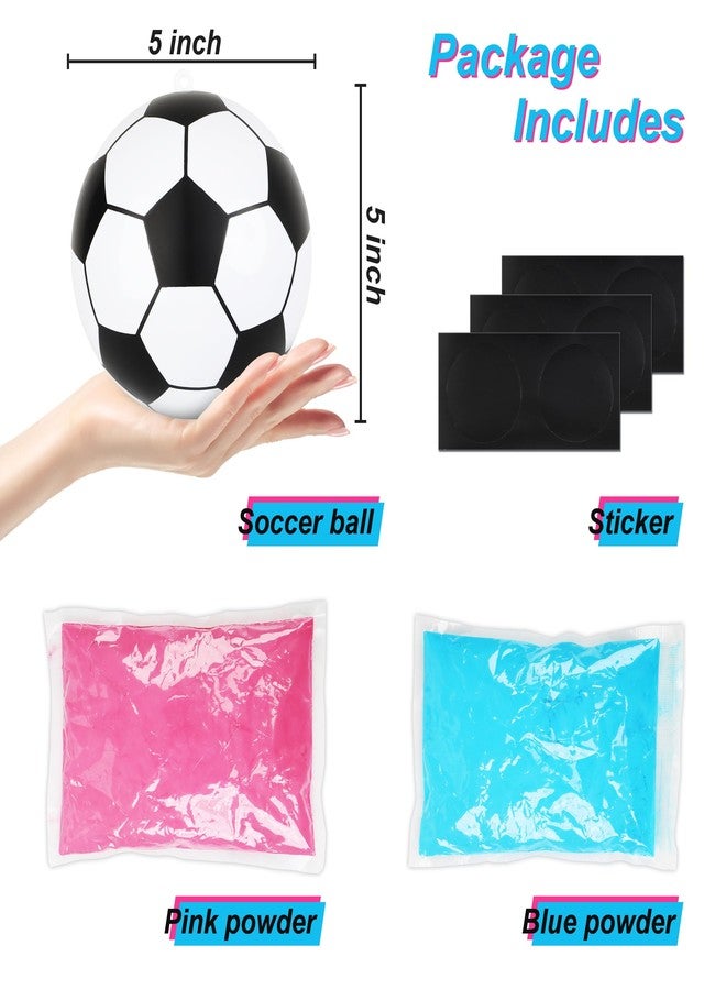 Disfore Gender Reveal Soccer Ball - Soccer Ball Gender Reveal with Powder for Boy or Girl Baby Gender Reveal Ideas，2 Packs Blue and Pink Powder - Image 5