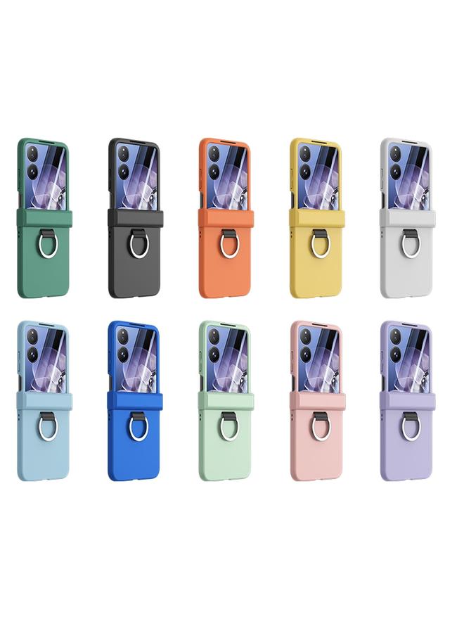 erorex Case For Xiaomi Mix Flip Ultra-thin Skin Feel Ring Phone Case with Hinge - Image 2