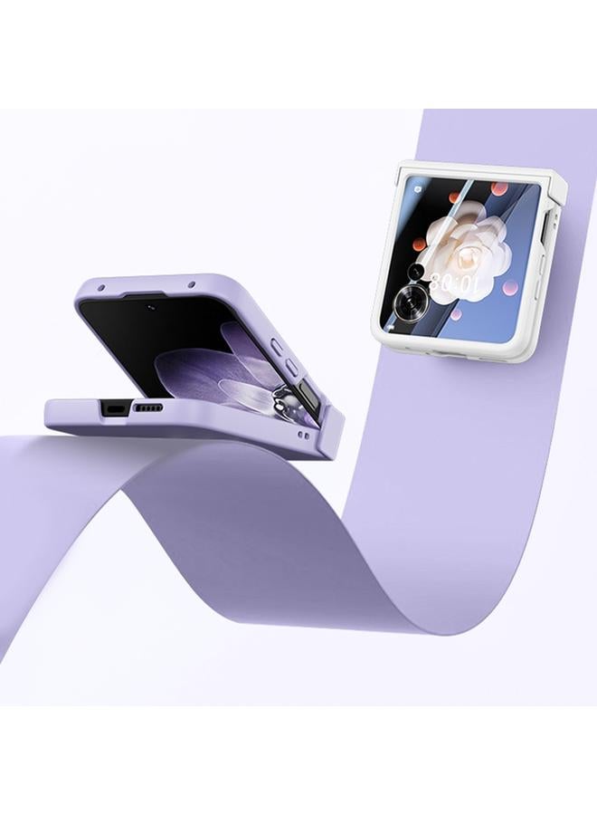 erorex Case For Xiaomi Mix Flip Ultra-thin Skin Feel Ring Phone Case with Hinge - Image 4