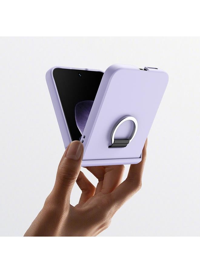 erorex Case For Xiaomi Mix Flip Ultra-thin Skin Feel Ring Phone Case with Hinge - Image 5