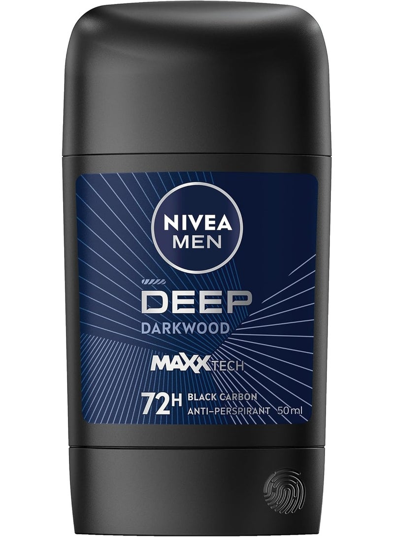 Nivea Men Deep Dry & Clean Feel Antiperspirant Antibacterial Stick - Image 1