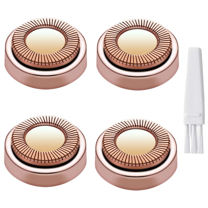 Facial Hair Remover Replacement Heads for Generation 1 Finishing Touch Flawless Facial Hair Removal Tool for Women18K GoldPlated Rose Gold 4 CountFirst Generation by BECHY