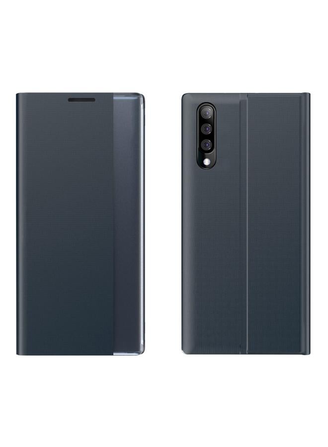 S-TOP Case For Galaxy A50 / A30S / A50S Plain Texture Cloth Attraction Flip Holder Leather Phone Case - Image 1