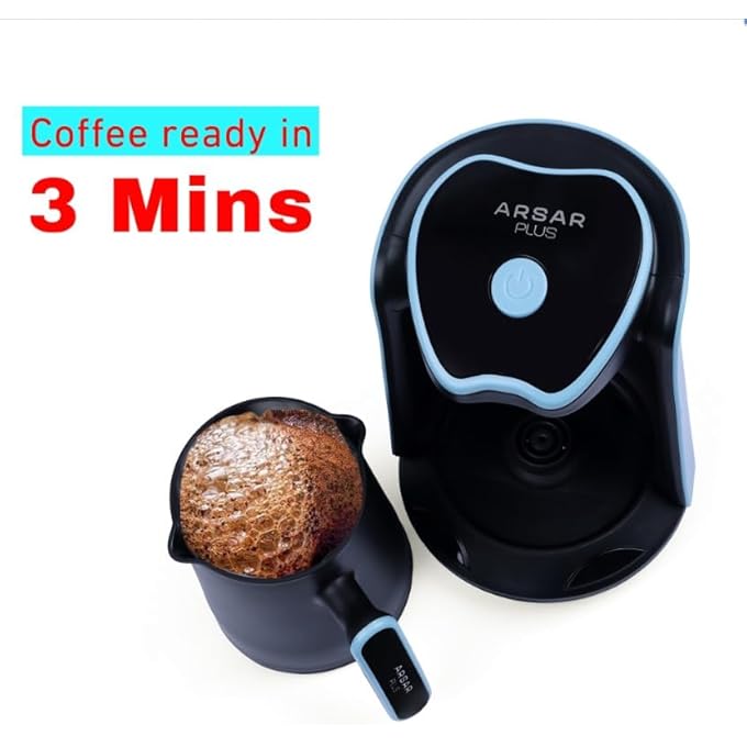 ARSAR PLUS Automatic Turkish Coffee Maker Machine 600W High Power - Image 4