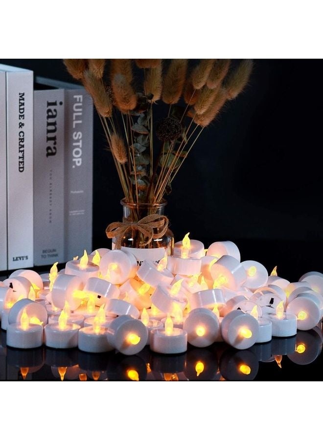 LED Real Wax Battery Candle Pillars White - Image 2