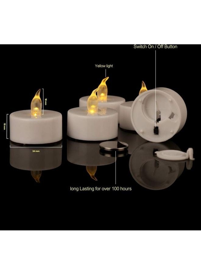 LED Real Wax Battery Candle Pillars White - Image 5