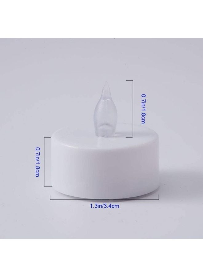 LED Real Wax Battery Candle Pillars White - Image 4