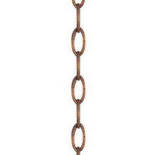 Livex Lighting 5608-17 Accessories Light Heavy Duty Decorative Chain, Crackled Bronze with Vintage Stone Accents - Image 2