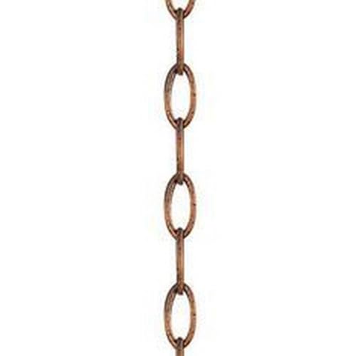 Livex Lighting 5608-17 Accessories Light Heavy Duty Decorative Chain, Crackled Bronze with Vintage Stone Accents - Image 1