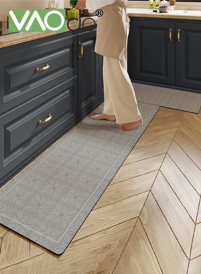 فاو دو سجادات أرضية للمطبخ، سجادات مطبخ فائقة الامتصاص، مانعة للانزلاق وقابلة للغسل، سجادة مطبخ ناعمة، سجادة أرضية لحوض المطبخ، سهلة التنظيف، للمطبخ، الأرضيات، المكتب، الحمام