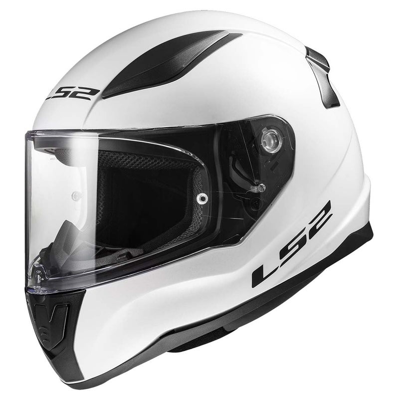 LS2 Helmets Rapid II Full Face Motorcycle Helmet (Gloss White - Large) - Image 4