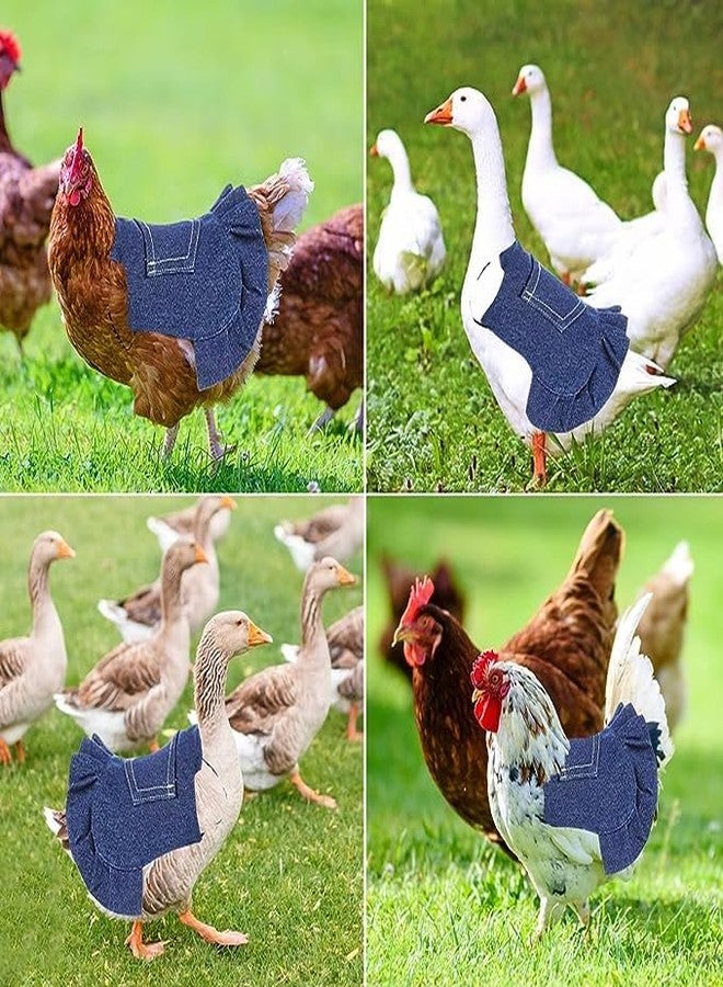 Yuehuam Chicken Saddles, 3 Pack Hens Saddles for Hen Apron with Elastic Straps Suitable for Small, Medium and Large Hens, Hen Care Supplies, Blue, 10.2x9.1inch - Image 5