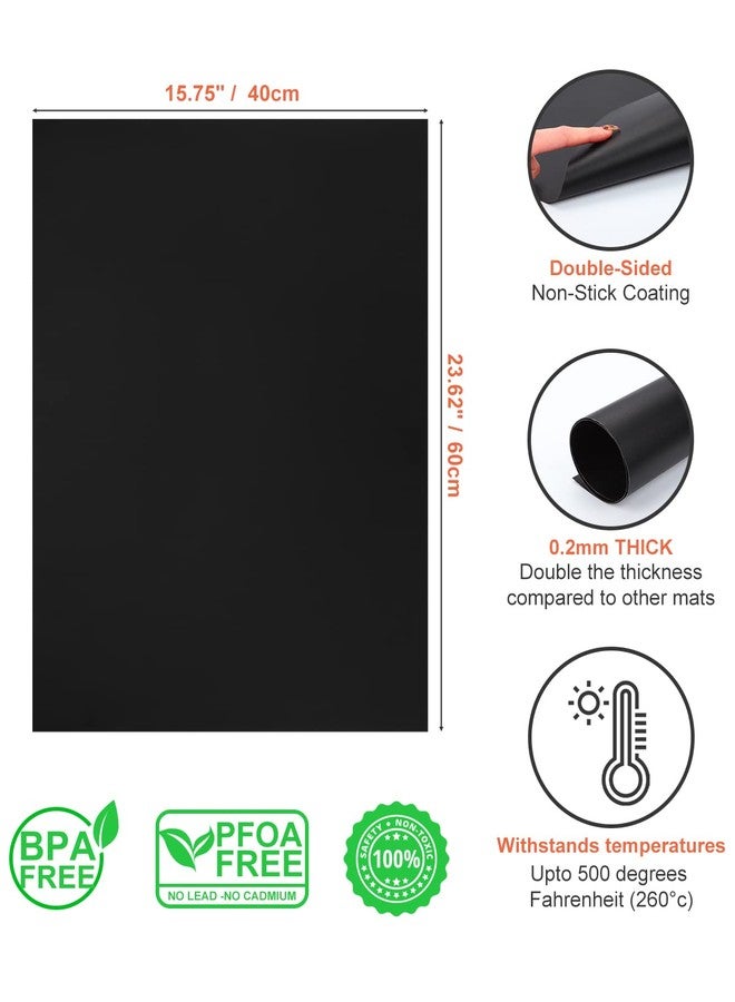 Alldrmtrue Oven Liners for Bottom of Oven, Oven Mat, 15.75" X 23.62", Easy to Clean Nonstick Reusable, 2 Pack - Image 2