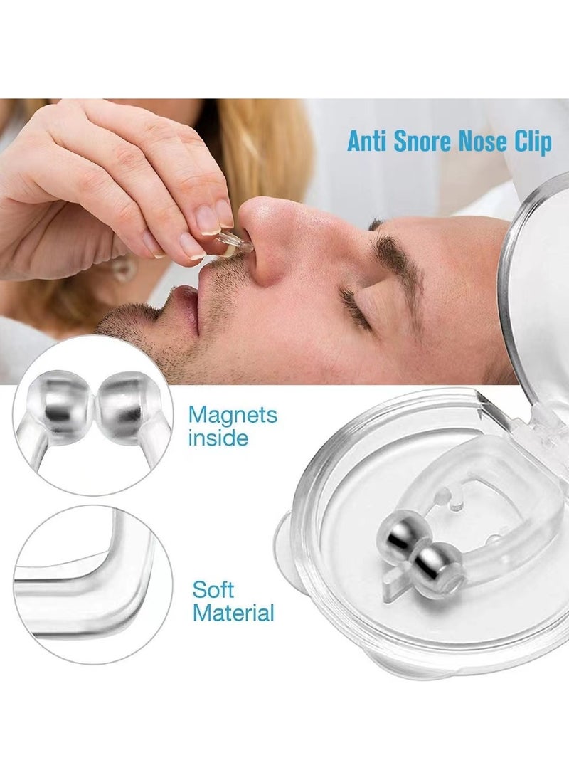 Generic Anti Snoring Devices - Silicone Magnetic Anti Snore Stopper Nose Clip Help Breathe Right and Stop Snoring Devices That Work for Men & Women Snoring Solution-Comfortable Nasal to Relieve Snore  - Image 1