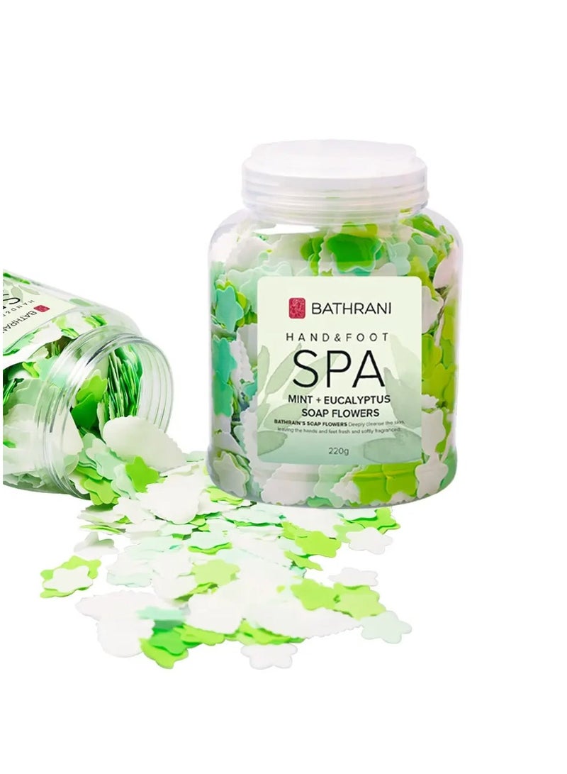 SPA Bathrani hand and foot mint Eucalyptus soap flower - Image 1