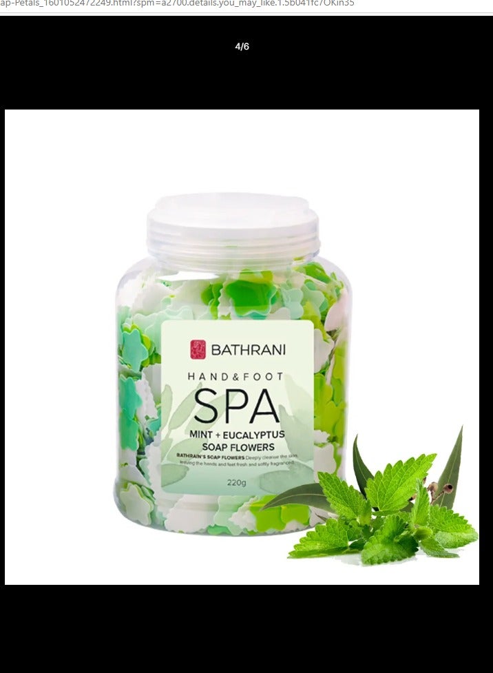 SPA Bathrani hand and foot mint Eucalyptus soap flower - Image 3