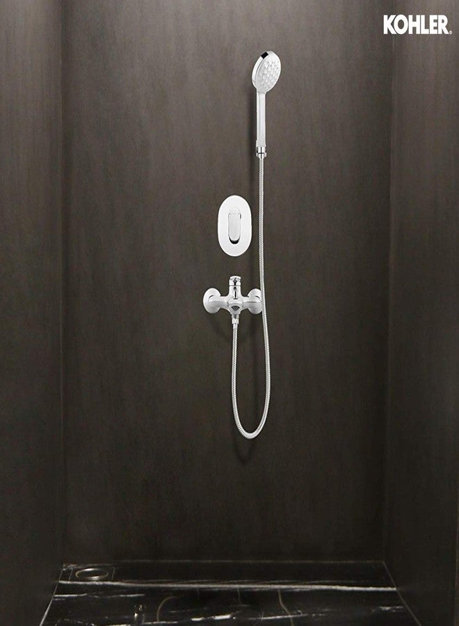 كوهلر رأس دش يدوي متعدد الرشاشات من كولر رينيو بتصميم هندسي (99062IN-CP) - Image 4
